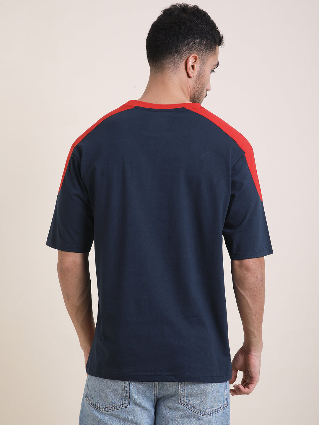 Mens Half Sleeve Round Neck Printed Oversized Fit Tshirts