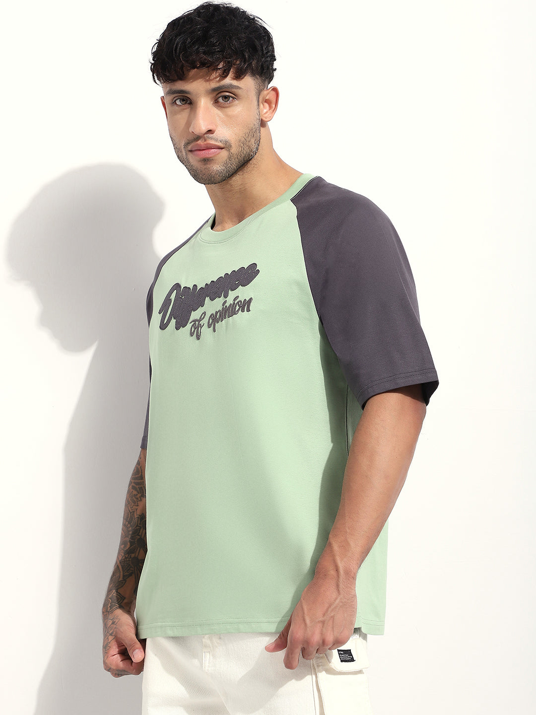Mens Half Sleeve Round Neck Printed Oversized Fit Tshirts