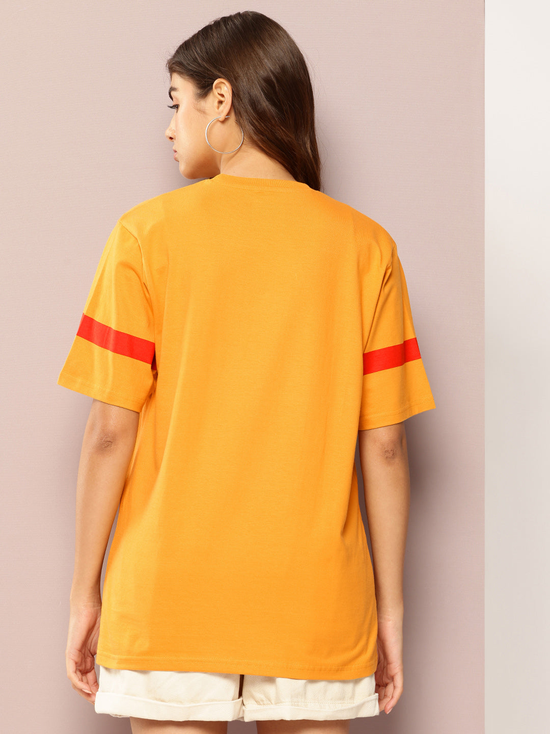 Womens Short Sleeve Printed Oversized Fit Tshirt