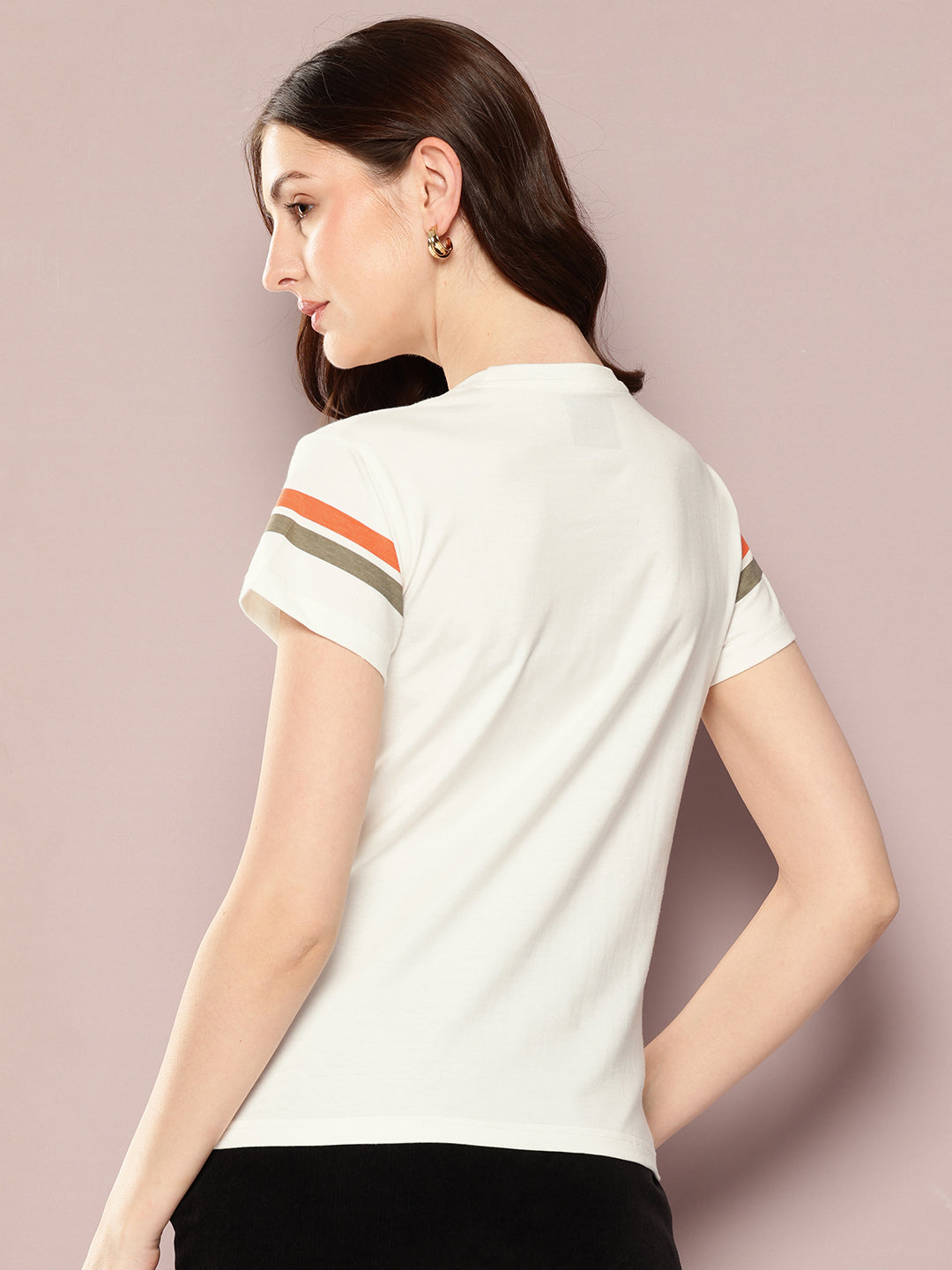Womens Short Sleeve Printed Regular Fit Tshirt
