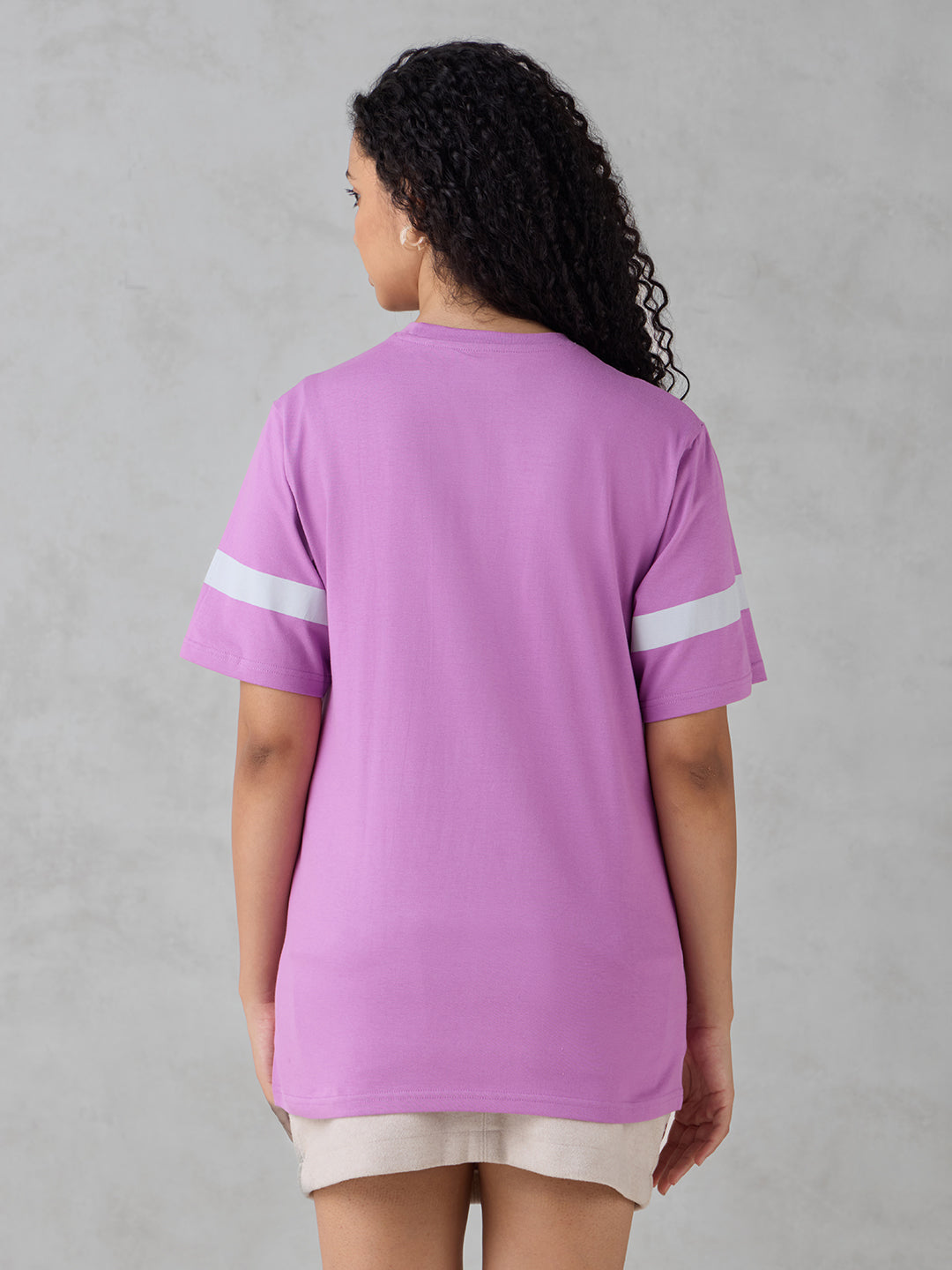Womens Half Sleeve Printed Oversized Fit Tshirt