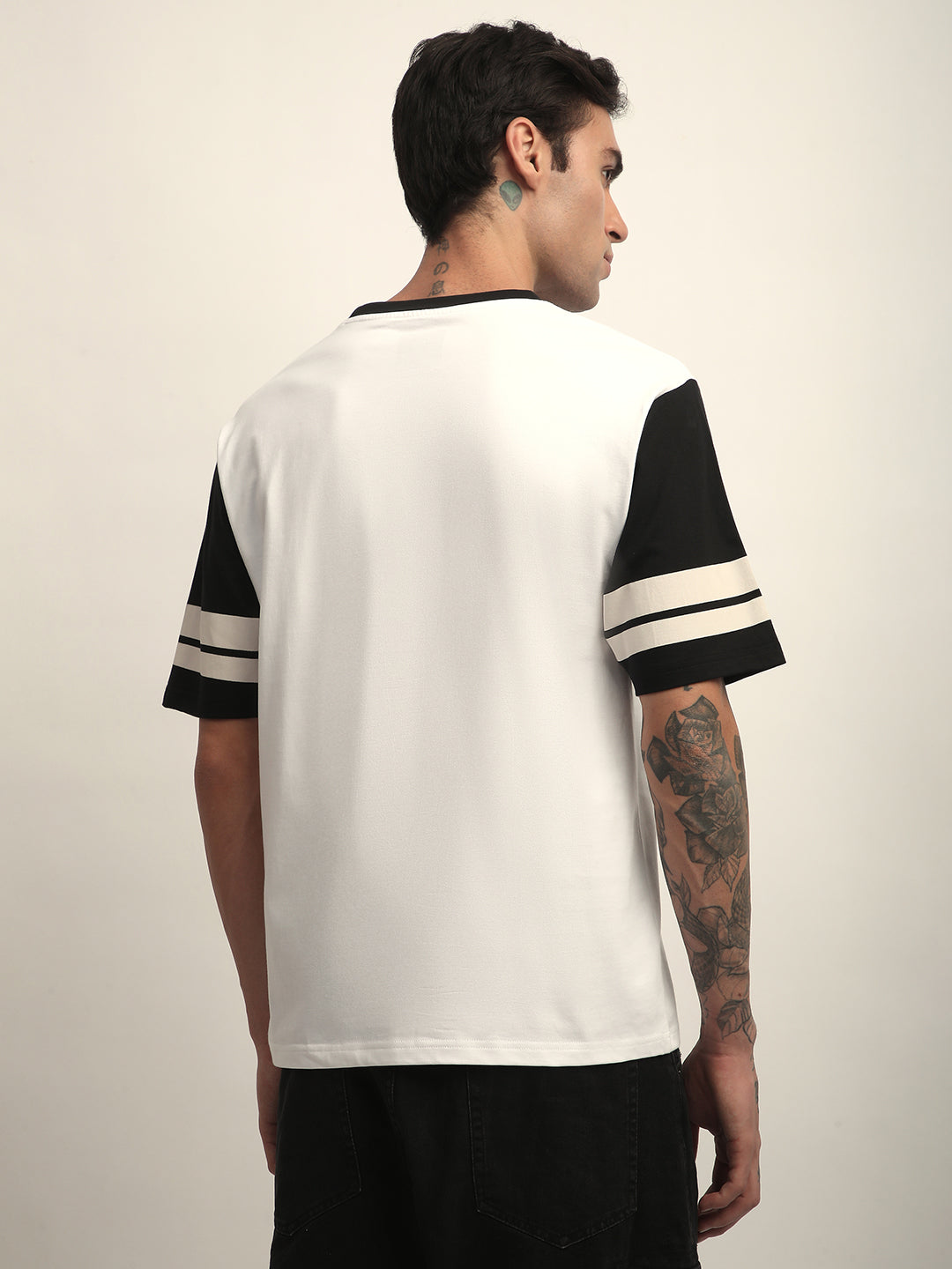 Mens Half Sleeve Round Neck Printed Oversized Fit Tshirts