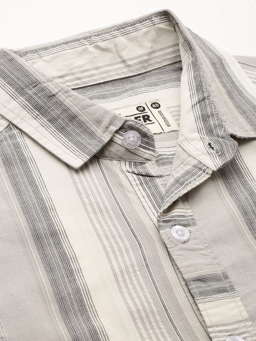 Mens Striped Full Sleeve Shirt With Pocket