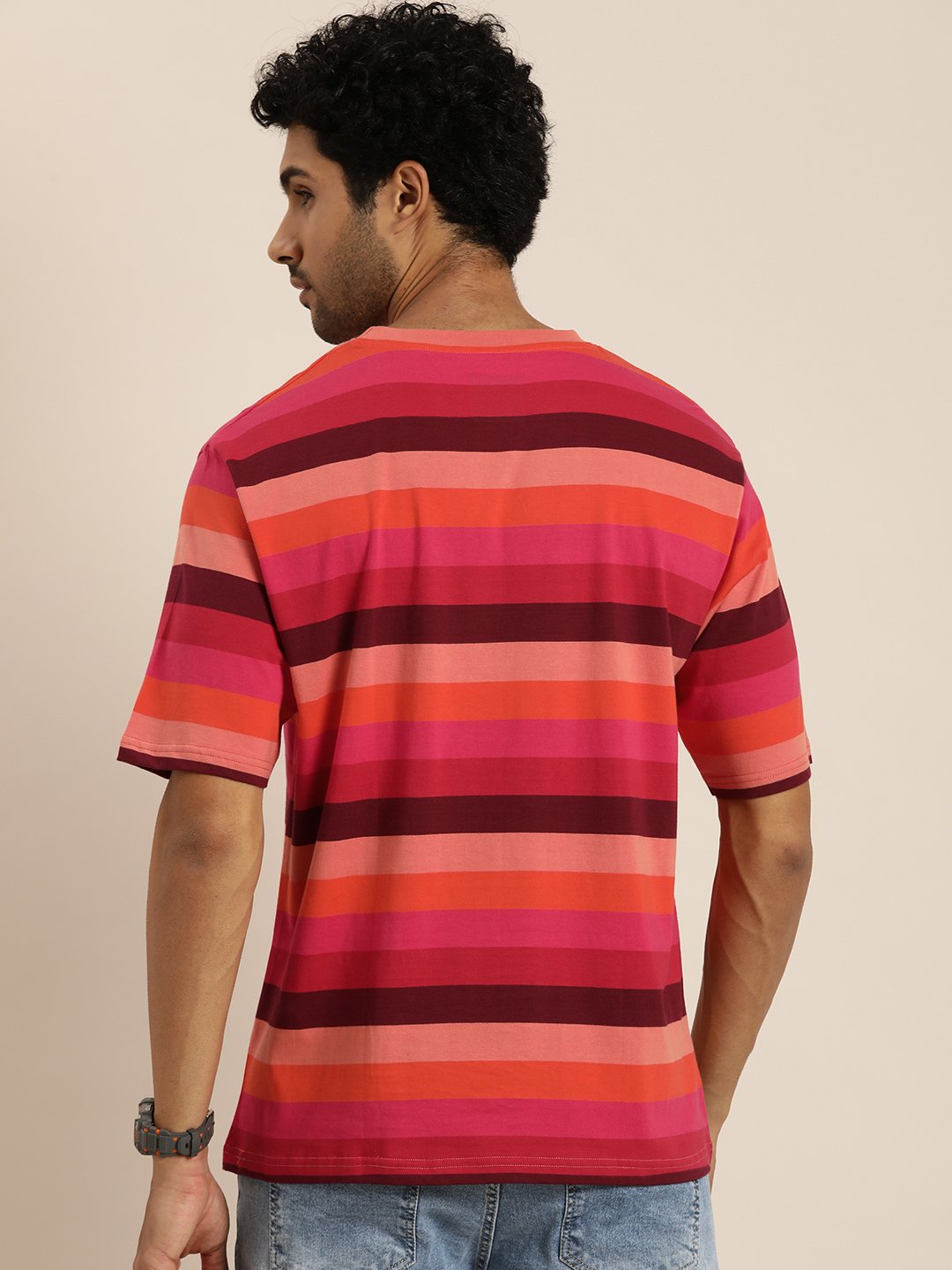 Mens Half Sleeve Round Neck Oversized Fit T-Shirts