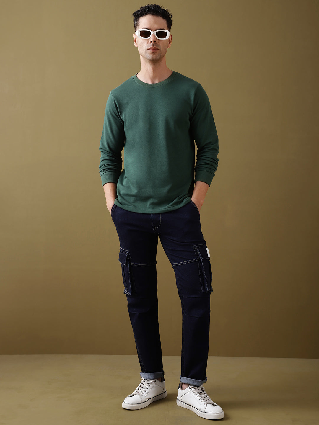 Mens Full Sleeve Round Neck Regular Fit T-Shirts