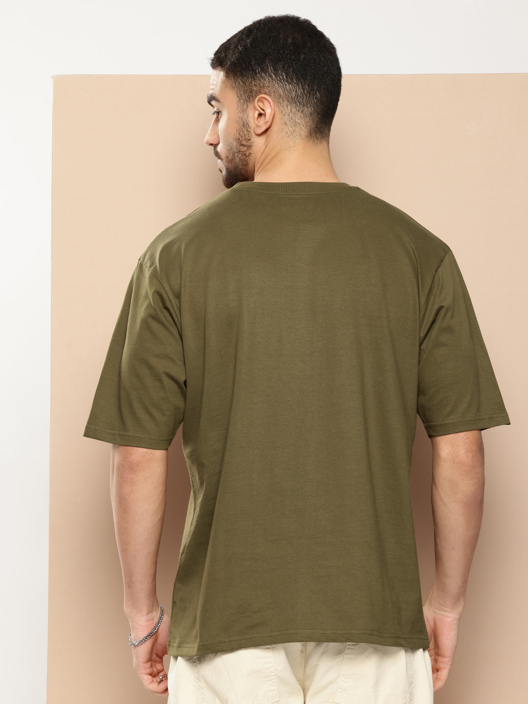 Mens Half Sleeve Round Neck Printed Oversized Fit Tshirts