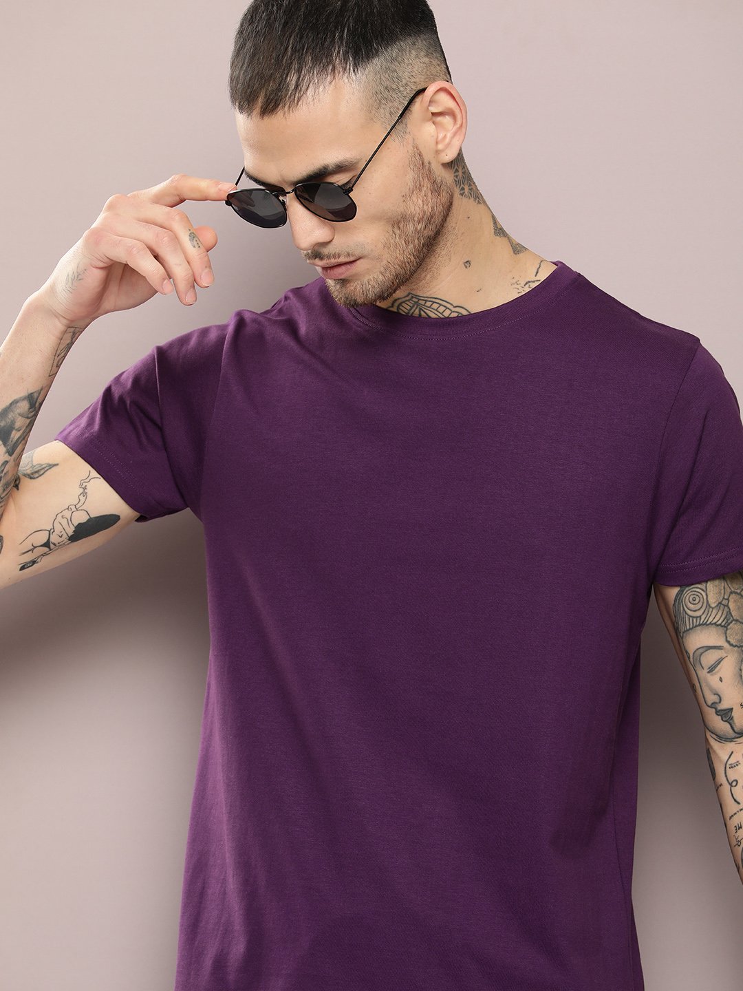 Mens Half Sleeve Round Neck Regular Fit T-Shirts