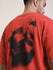 Mens Half Sleeve Round Neck Back Printed Oversized Fit Tshirts