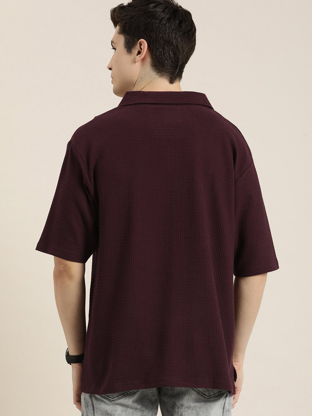 Mens Short Sleeve Polo Oversized Fit Polo T-Shirt