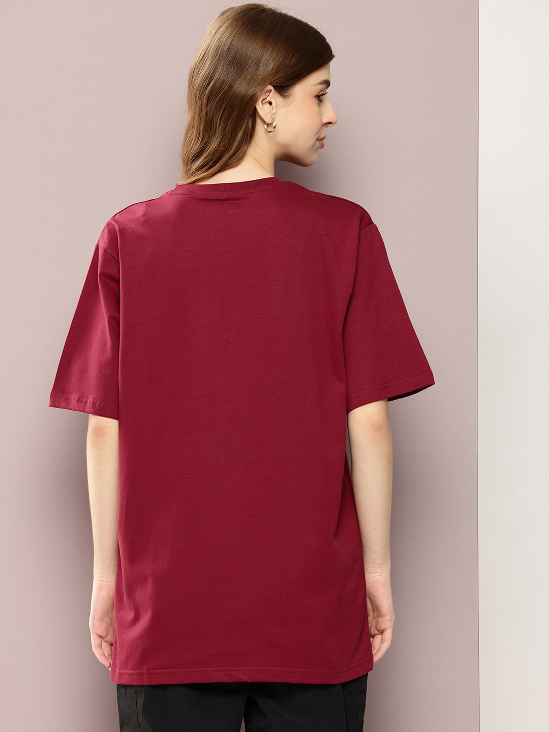 Womens Half Sleeve Round Neck Oversized Fit T-Shirts