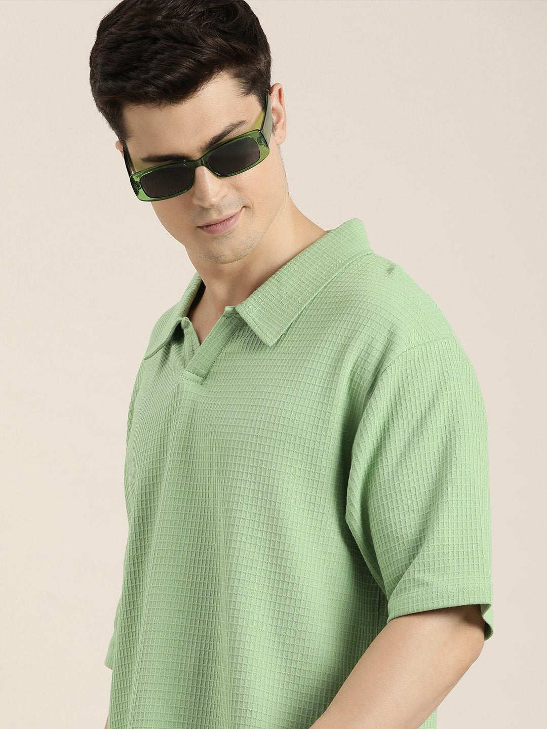 Mens Half Sleeve Oversized Fit Polo T-Shirts