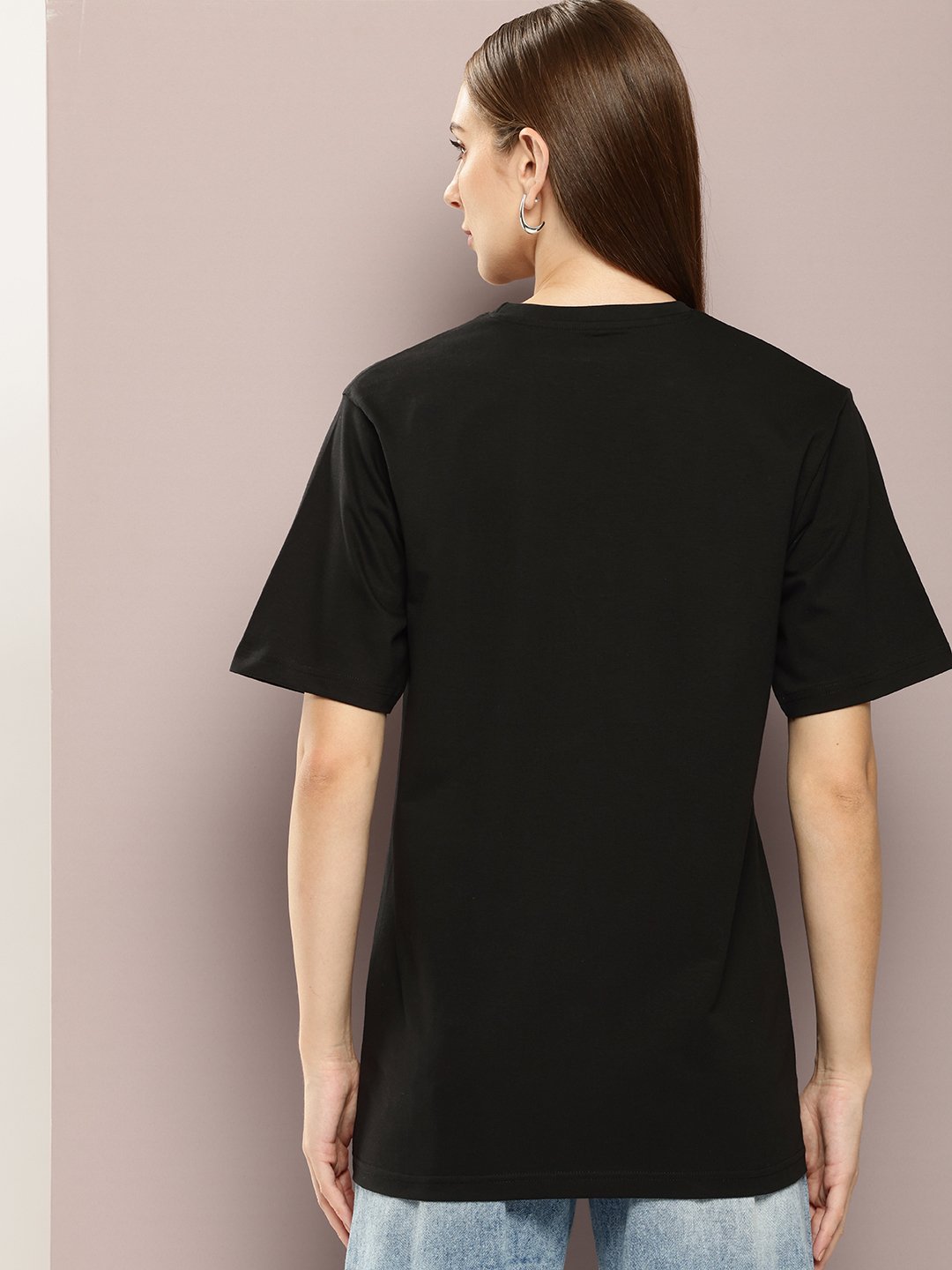 Womens Half Sleeve Round Neck Oversized Fit T-Shirts
