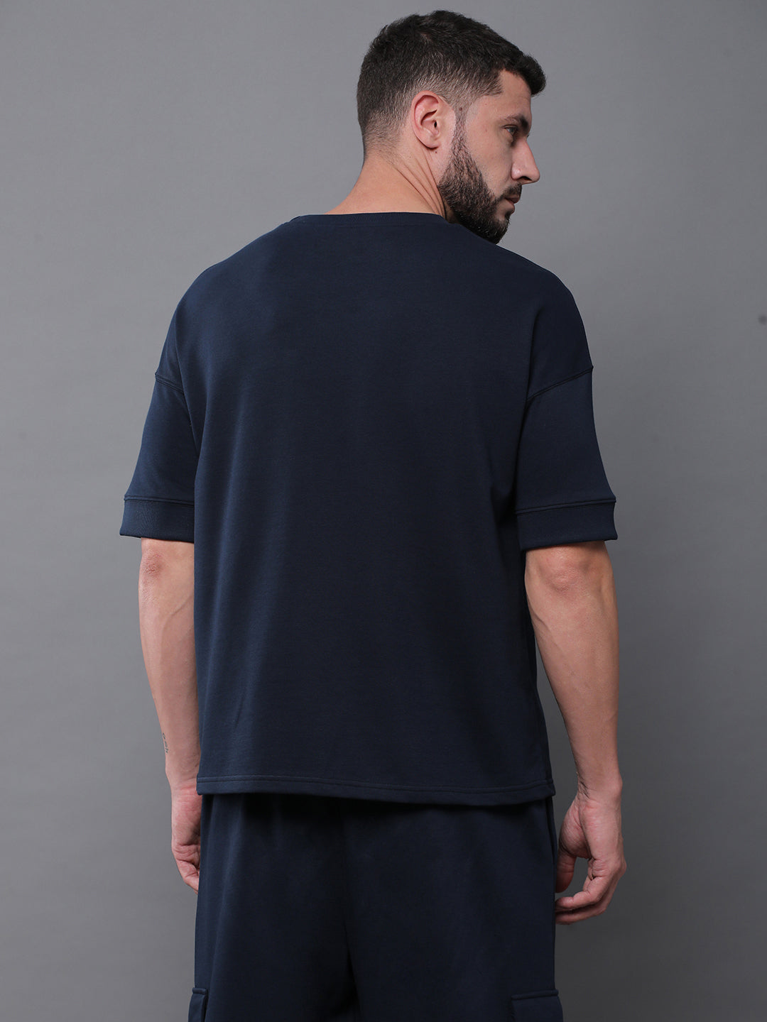 Mens Half Sleeve Round Neck Oversized Fit T-Shirts