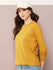 Womens Full Sleeve Round Neck Solid Regular Fit Tshirts