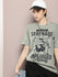Womens Half Sleeve Round Neck Printed Oversized Fit Tshirts
