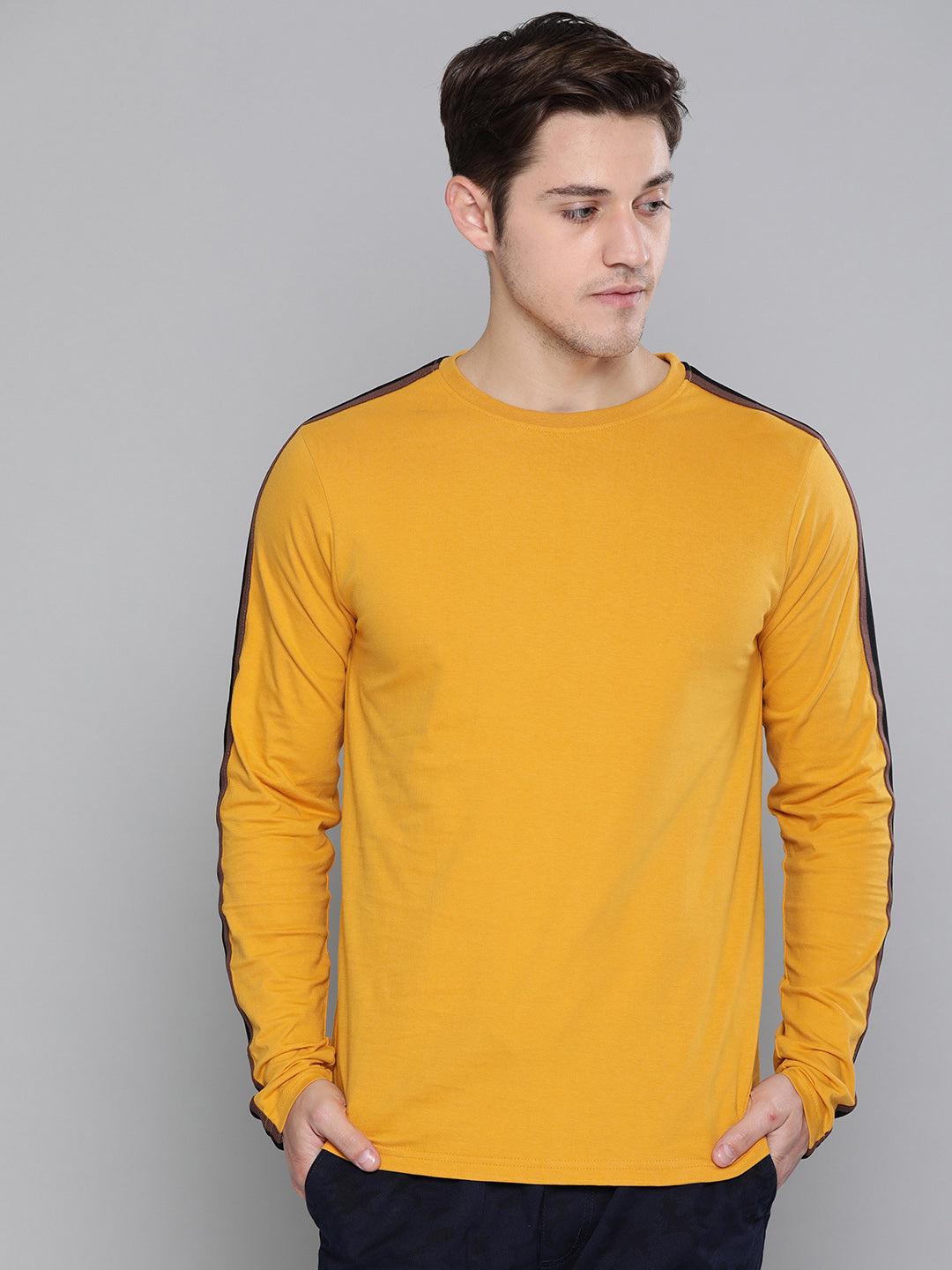 Mens Full Sleeve Round Neck Regular Fit T-Shirts