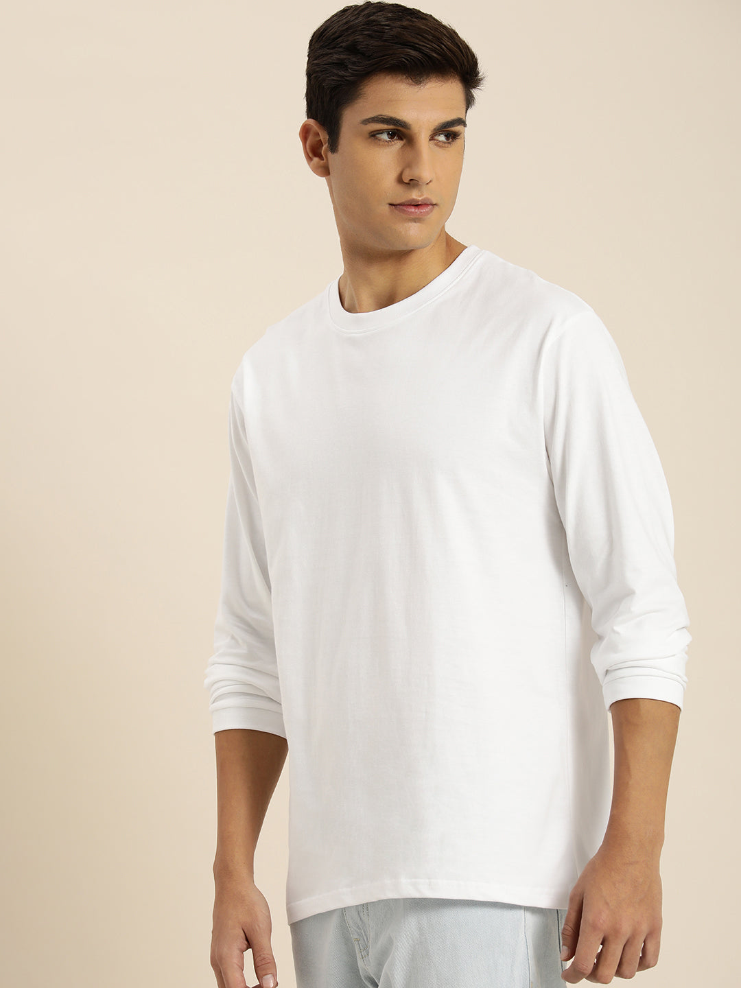 Mens Full Sleeve Round Neck Oversized Fit T-Shirts