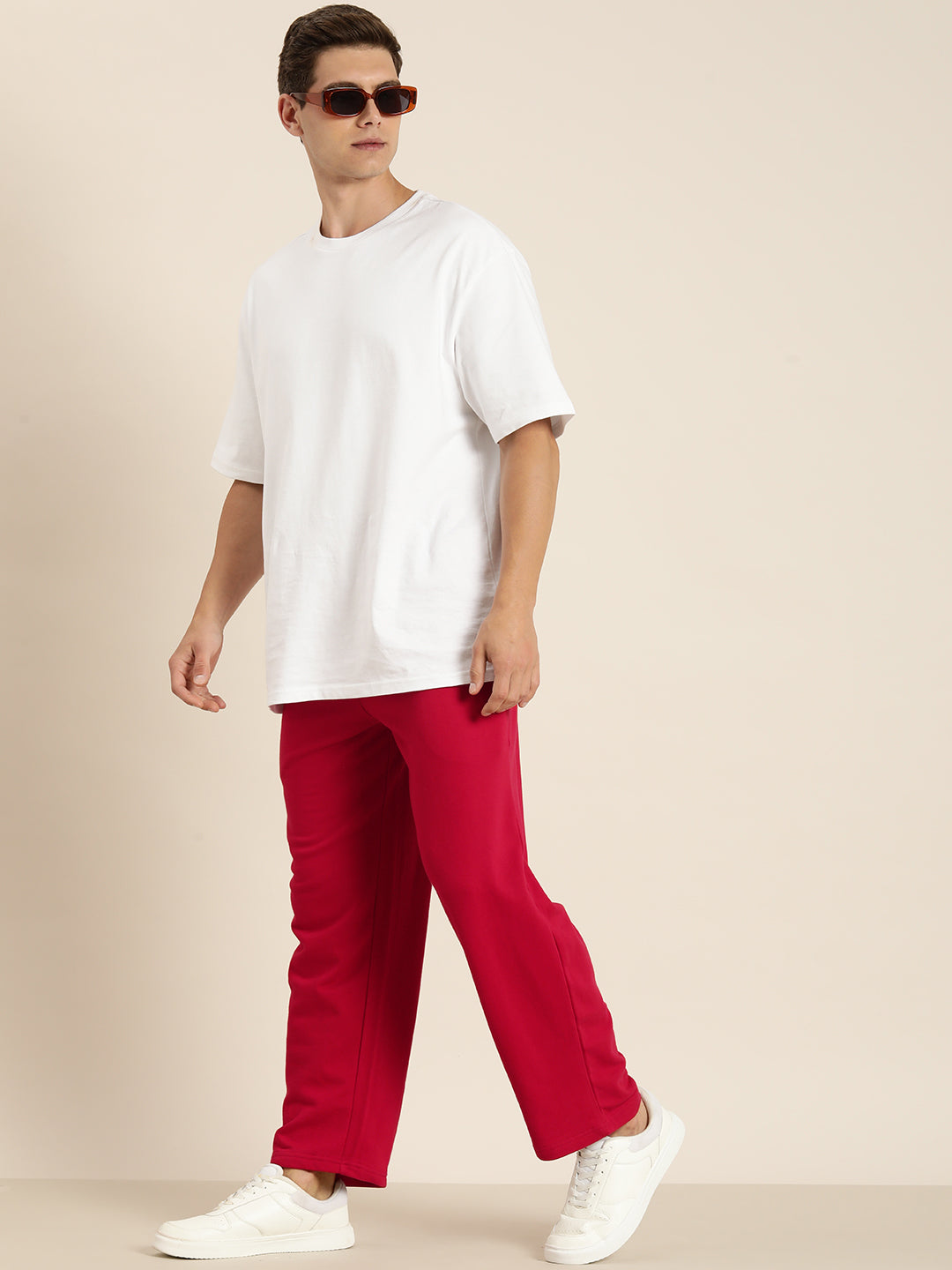 Men Lightweight Relaxed Fit Baggy Korean Pant