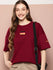 Womens Half Sleeve Drop Shoulder Printed Oversized Fit T-Shirts