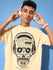 Mens Half Sleeve Drop Shoulder Printed Oversized Fit T-Shirts