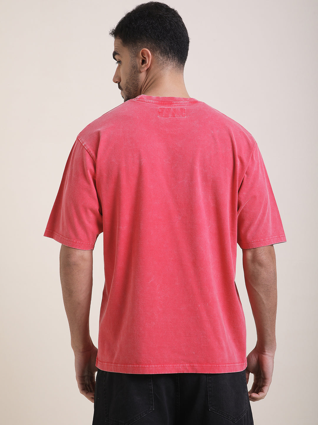 Mens Half Sleeve Round Neck Printed Oversized Fit Tshirts