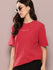 Womens Half Sleeve Round Neck Printed Oversized Fit Tshirts