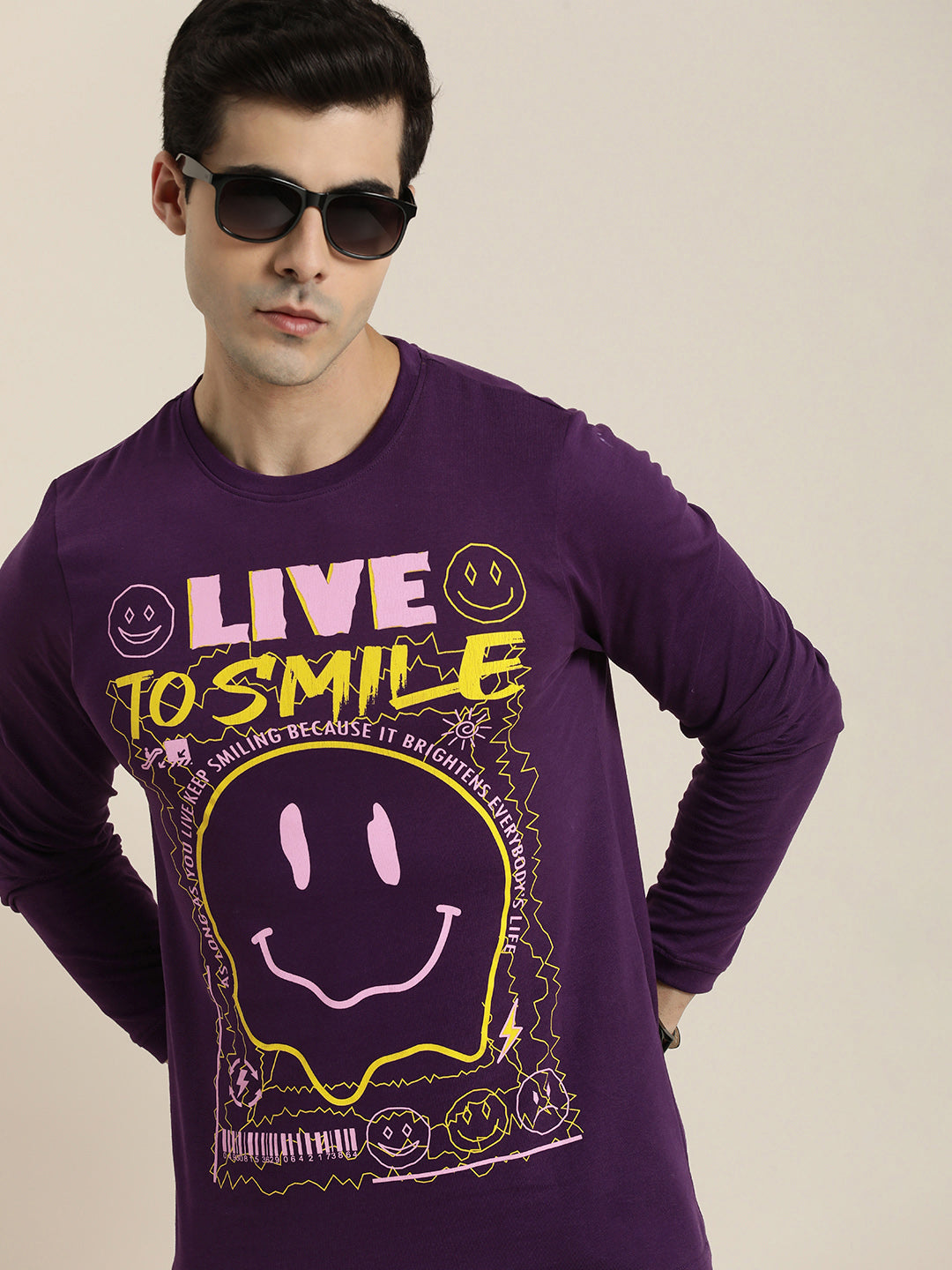 Mens Full Sleeve Round Neck Regular Fit T-Shirts