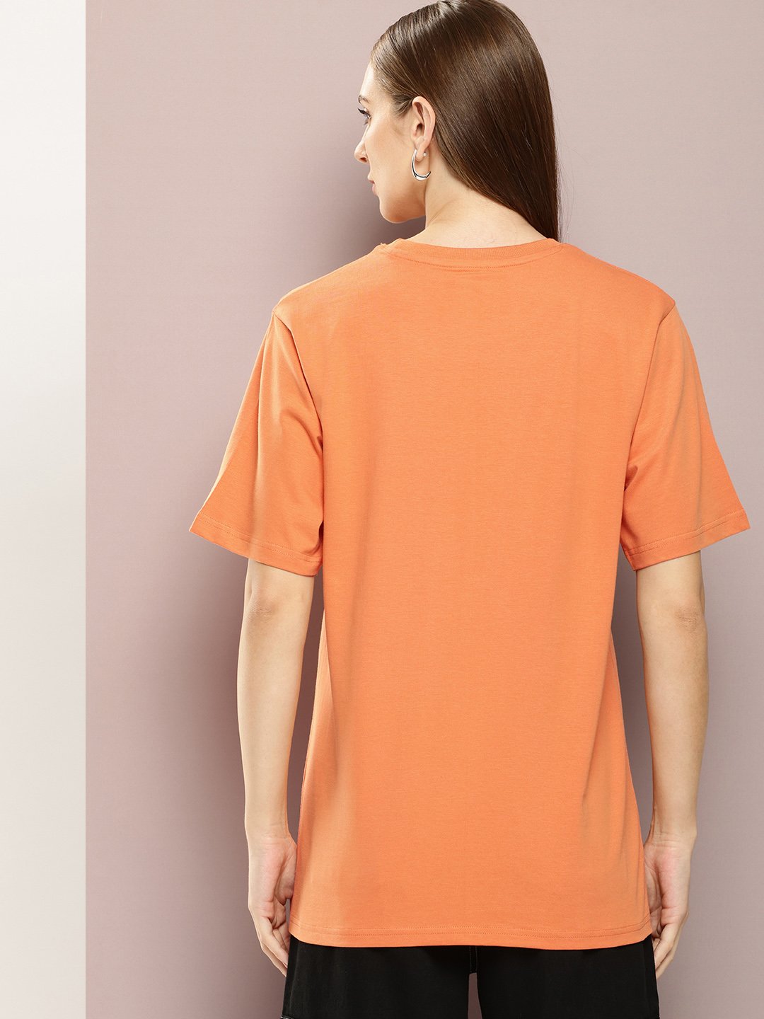 Womens Half Sleeve Round Neck Oversized Fit T-Shirts