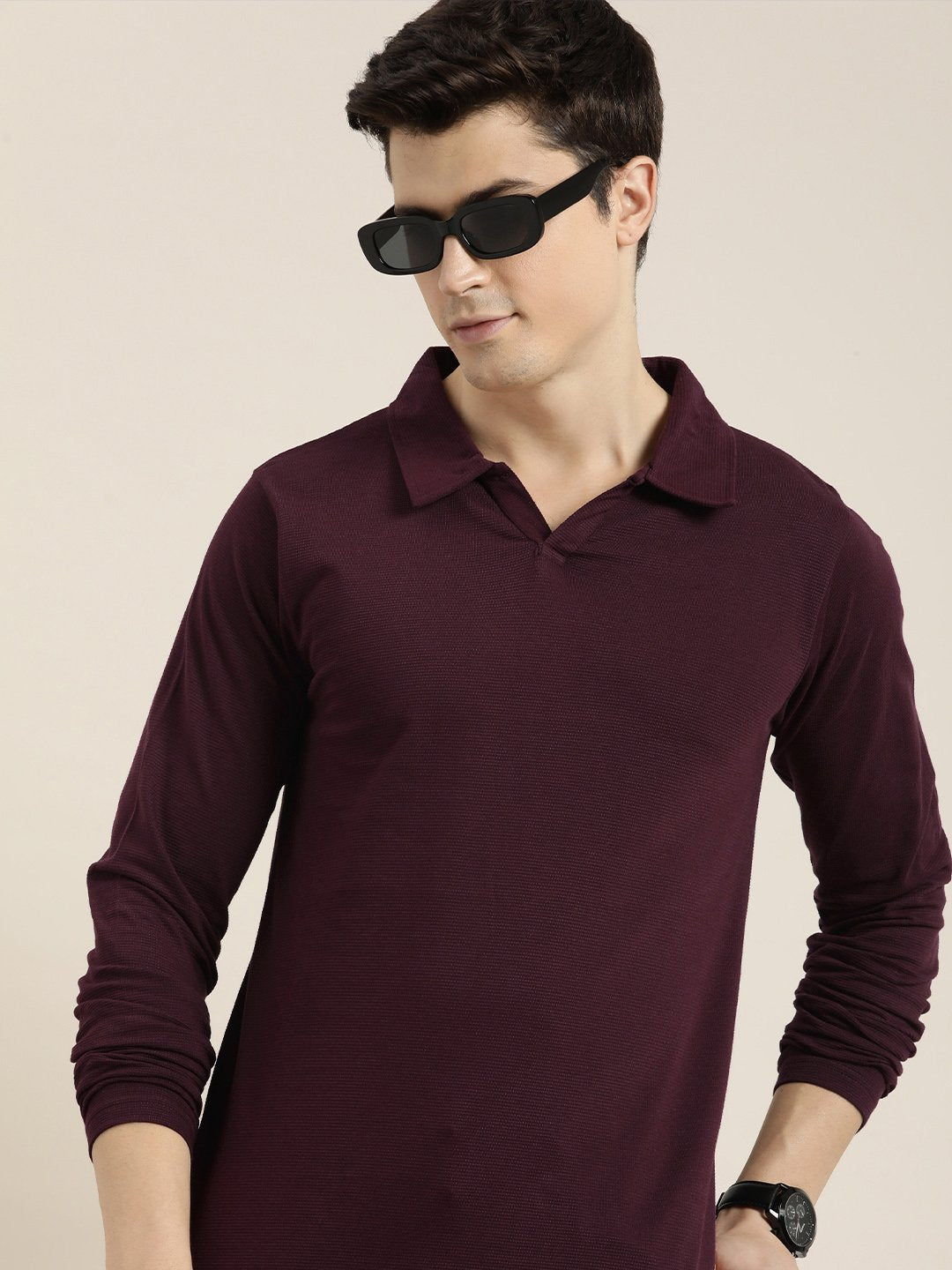 Mens Full Sleeve Regular Fit Polo T-Shirts