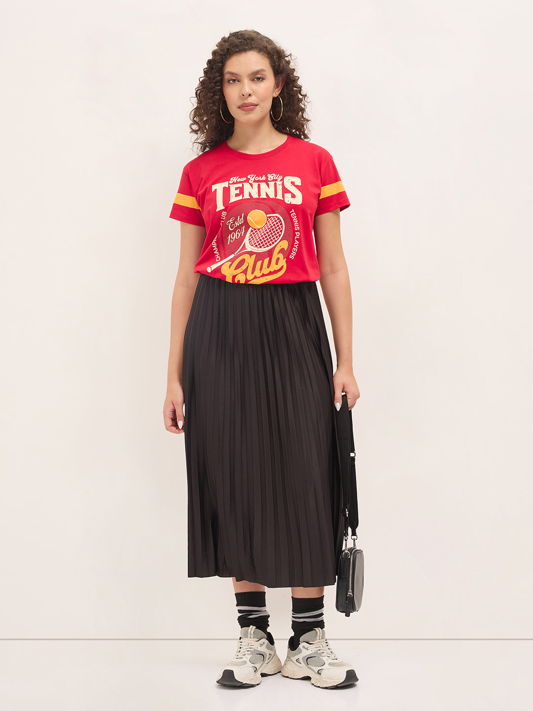 Womens Half Sleeve Round Neck Printed Boxy Fit Tshirts