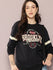 Womens Full Sleeve Round Neck Printed Oversized Fit Tshirts