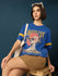 Womens Short Sleeve Printed Oversized Fit Tshirt 