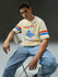 Mens Round Neck Half Sleeve Printed Oversized Fit Tshirt