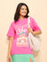 Womens Printed Oversized Cotton T-Shirt