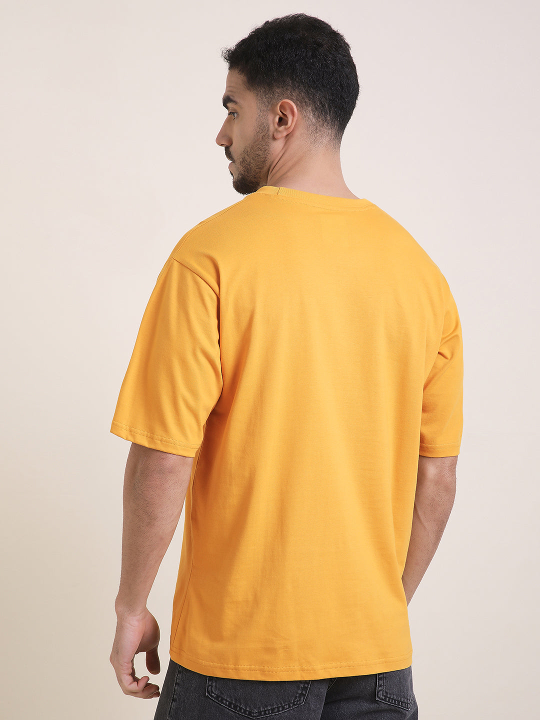 Mens Half Sleeve Round Neck Printed Oversized Fit Tshirts