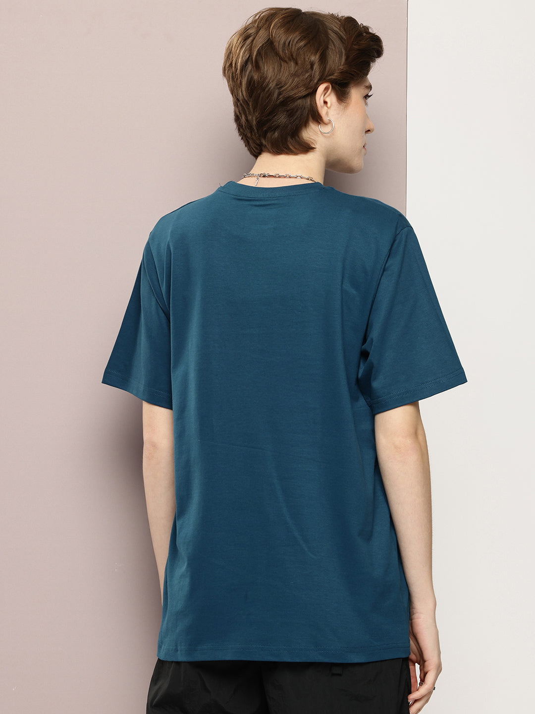 Womens Half Sleeve Round Neck Printed Oversized Fit Tshirts