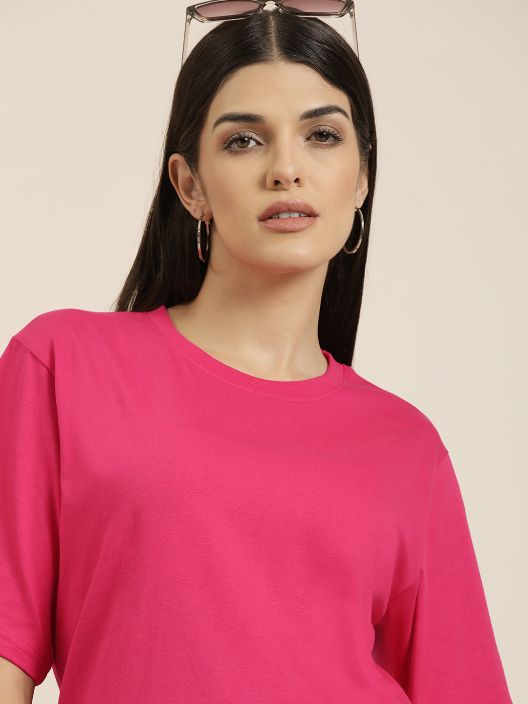 Womens Half Sleeve Oversized Fit Polo T-Shirts