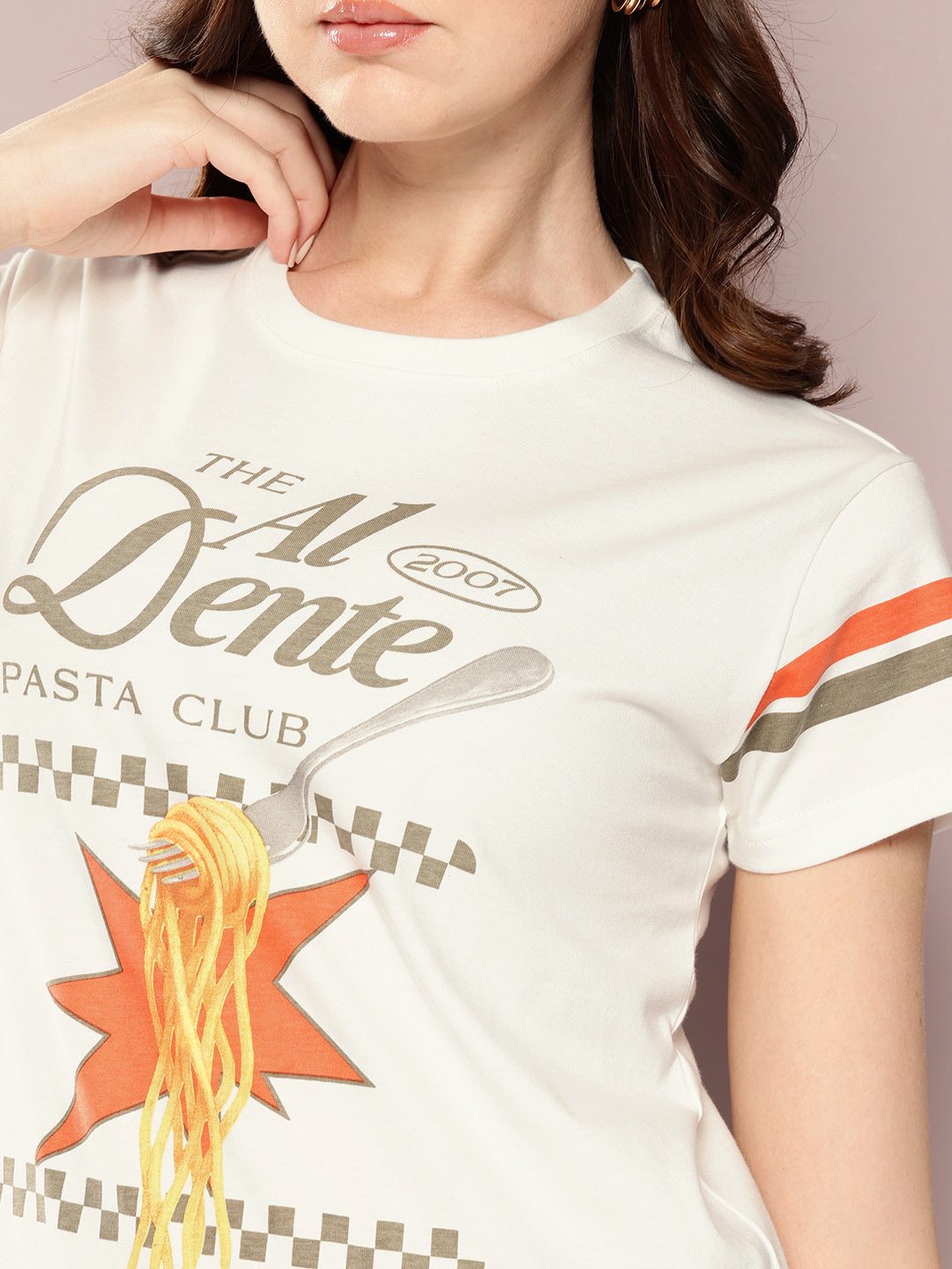 Womens Short Sleeve Printed Regular Fit Tshirt