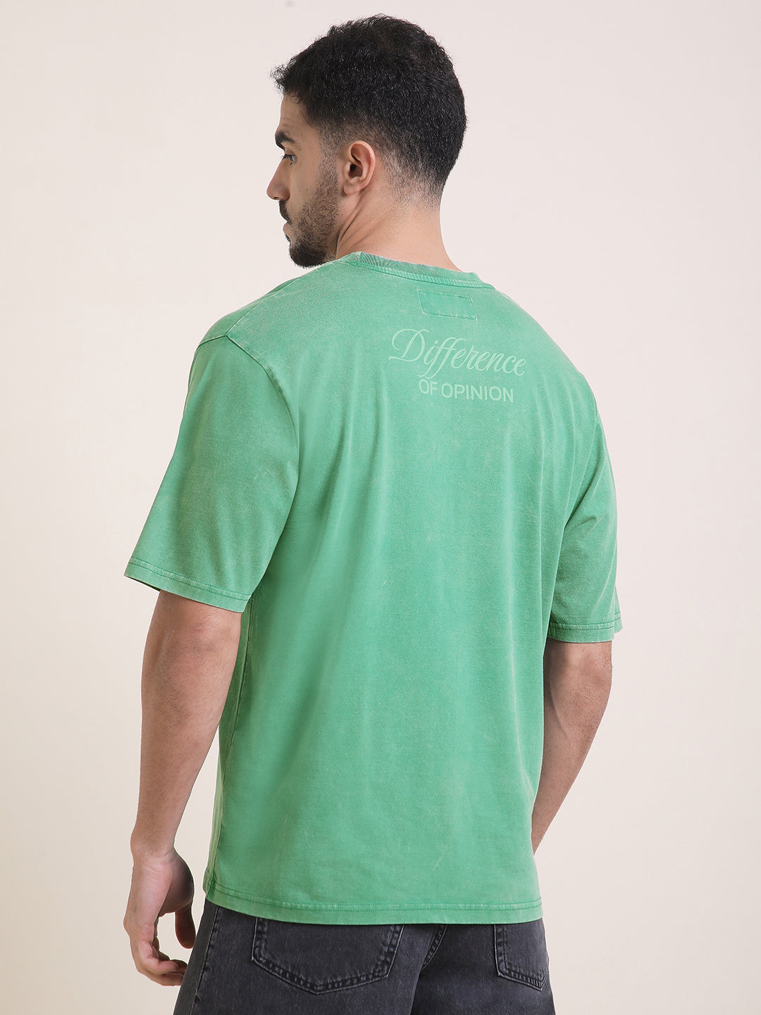 Mens Half Sleeve Round Neck Printed Oversized Fit Tshirts