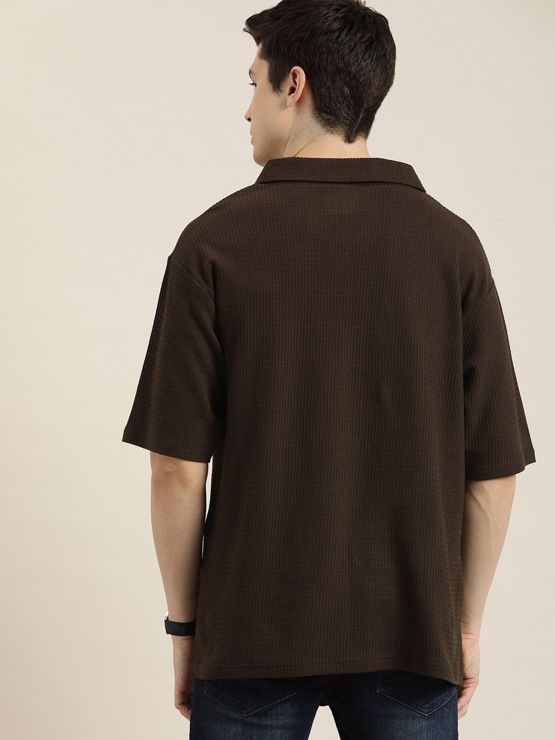 Mens Short Sleeve Polo Oversized Fit Polo T-Shirt