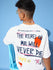 Mens Half Sleeve Drop Shoulder Printed Oversized Fit T-Shirts
