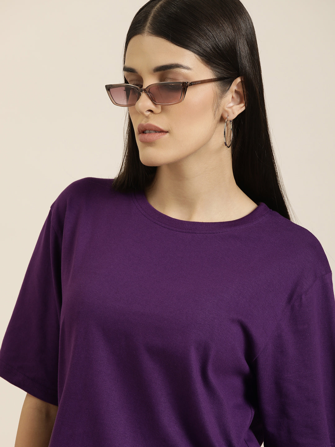 Womens Half Sleeve Oversized Fit Polo T-Shirts