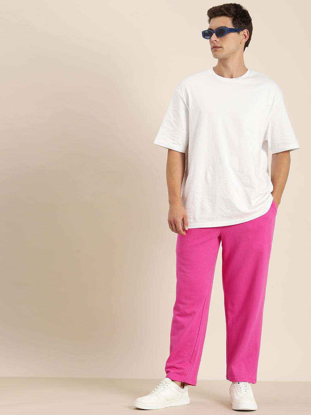 Men Lightweight Relaxed Fit Baggy Korean Pant