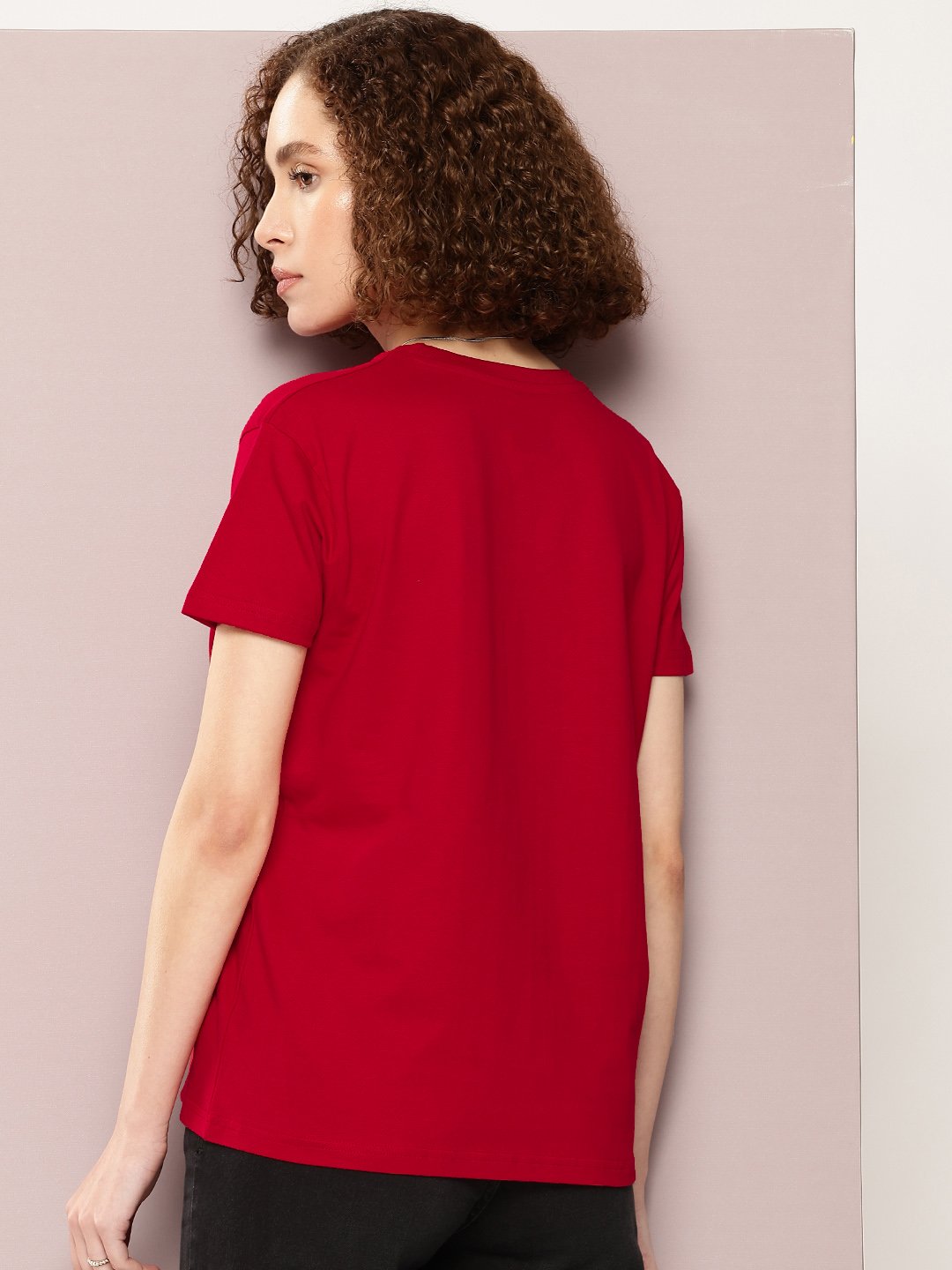 Womens Half Sleeve Round Neck Boxy Fit T-Shirts