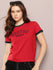 Womens Half Sleeve Round Neck Embroidery Regular Fit Tshirts