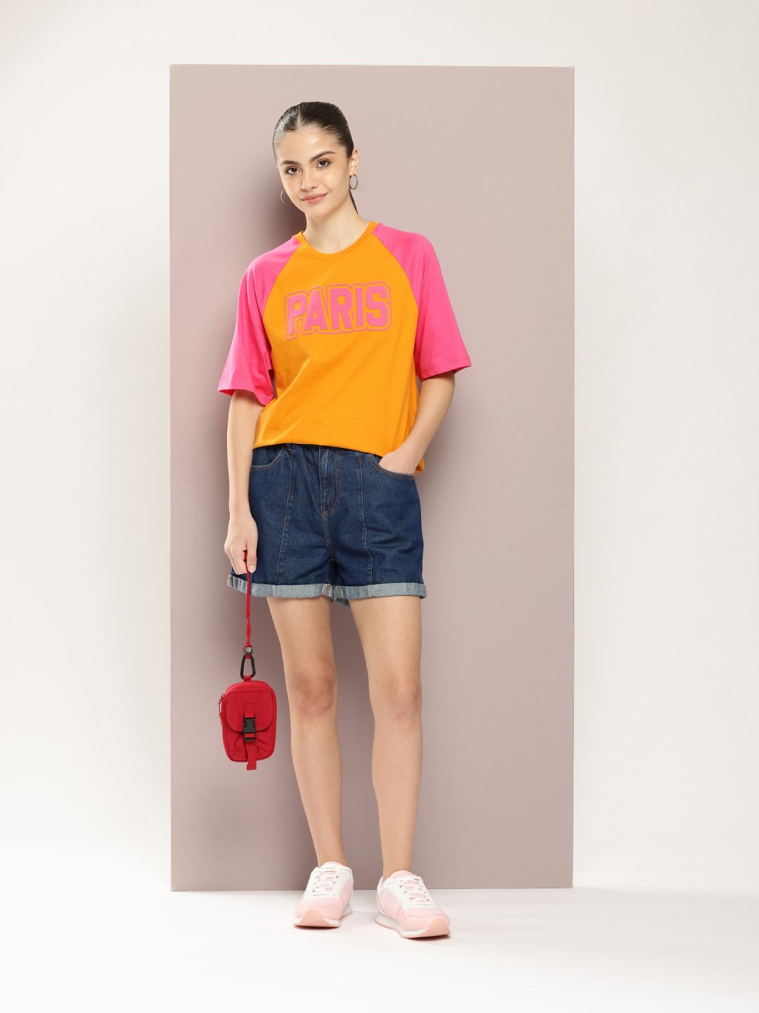 Womens Half Sleeve Round Neck Oversized Fit T-Shirts