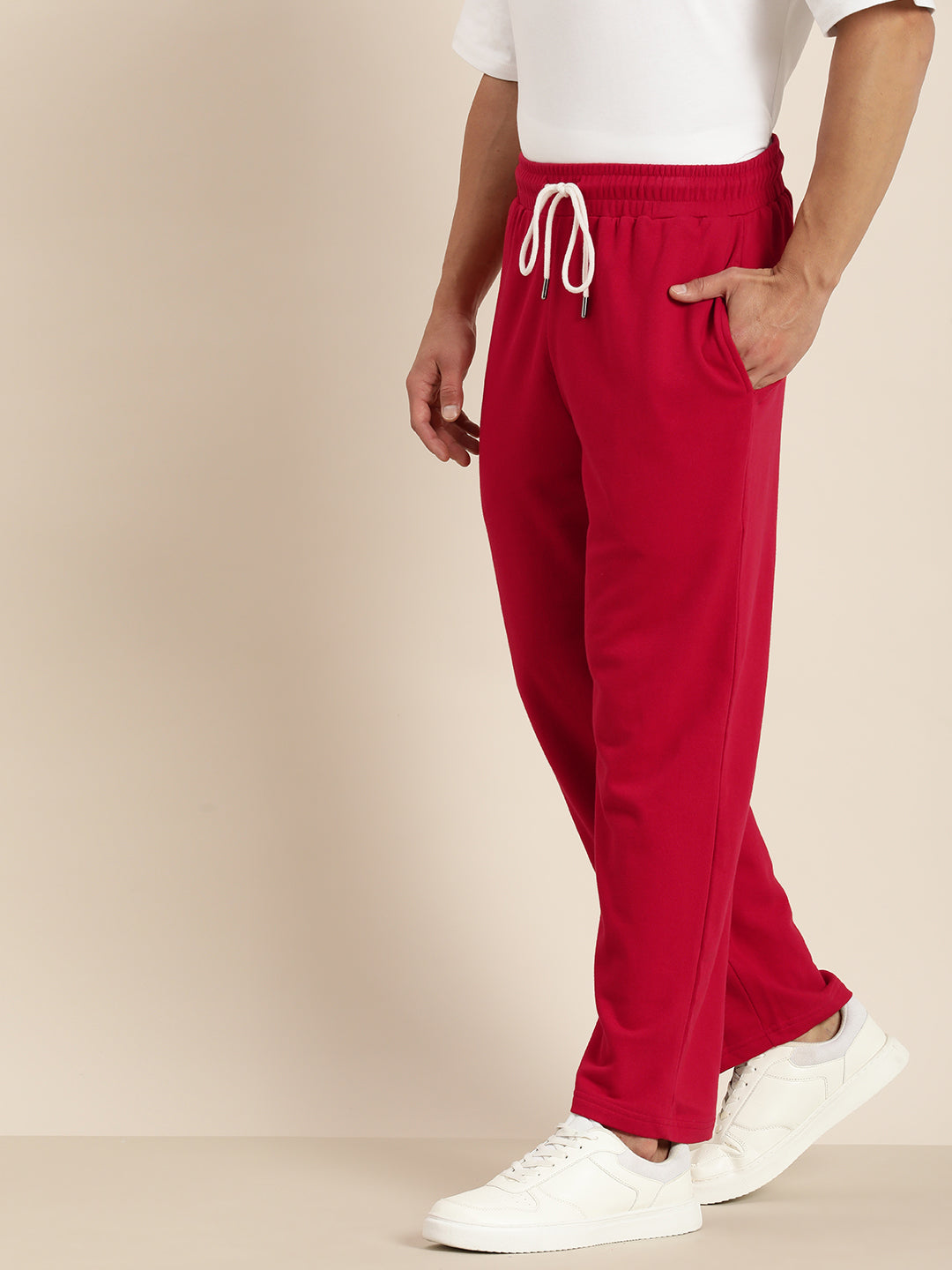 Men Lightweight Relaxed Fit Baggy Korean Pant