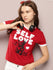 Womens Half Sleeve Round Neck Printed Regular Fit Tshirts