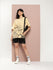 Womens Half Sleeve Drop Shoulder Printed Oversized Fit T-Shirts
