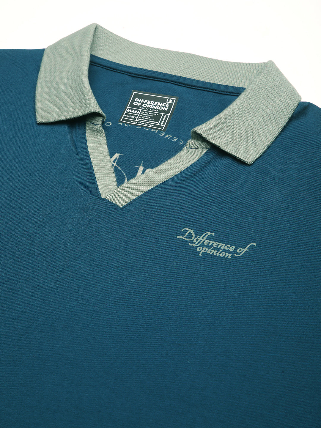 Mens Half Sleeve Polo Neck Back Printed Relaxed Fit Tshirts